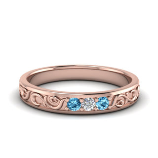 Classic Mens 3 Stone Wedding Band - MENAGERIE Intimates MENS Lingerie