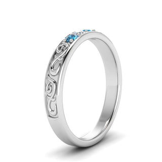 Classic Mens 3 Stone Wedding Band - MENAGERIE Intimates MENS Lingerie