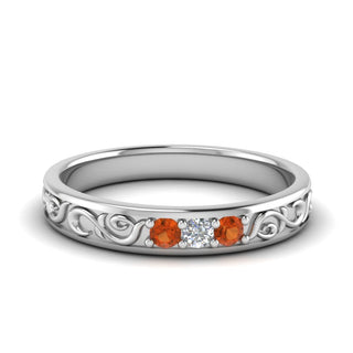 Classic Mens 3 Stone Wedding Band - MENAGERIE Intimates MENS Lingerie