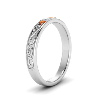 Classic Mens 3 Stone Wedding Band - MENAGERIE Intimates MENS Lingerie