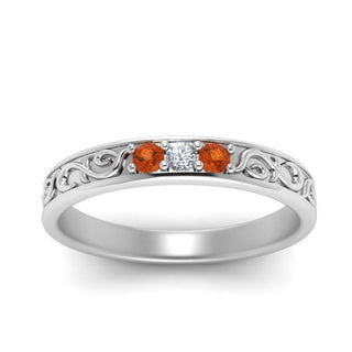Classic Mens 3 Stone Wedding Band - MENAGERIE Intimates MENS Lingerie