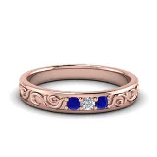 Classic Mens 3 Stone Wedding Band - MENAGERIE Intimates MENS Lingerie
