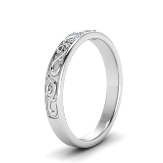 Classic Mens 3 Stone Wedding Band - MENAGERIE Intimates MENS Lingerie