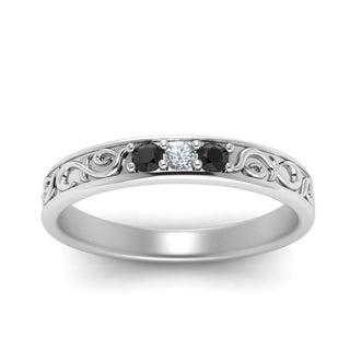 Classic Mens 3 Stone Wedding Band - MENAGERIE Intimates MENS Lingerie
