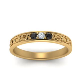 Classic Mens 3 Stone Wedding Band - MENAGERIE Intimates MENS Lingerie