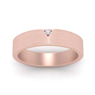Classic V Shaped Solitaire Stone Mens Band - MENAGERIE Intimates MENS Lingerie