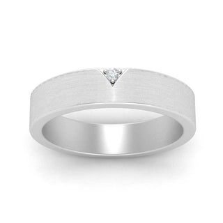 Classic V Shaped Solitaire Stone Mens Band - MENAGERIE Intimates MENS Lingerie