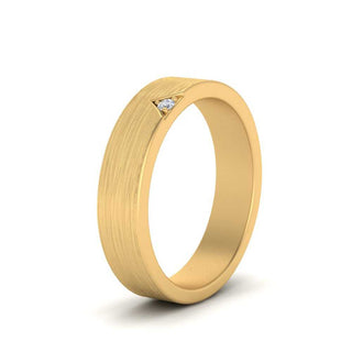 Classic V Shaped Solitaire Stone Mens Band - MENAGERIE Intimates MENS Lingerie