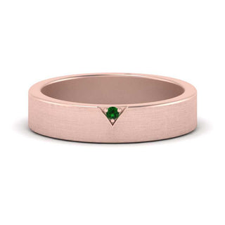 Classic V Shaped Solitaire Stone Mens Band - MENAGERIE Intimates MENS Lingerie