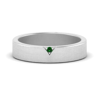 Classic V Shaped Solitaire Stone Mens Band - MENAGERIE Intimates MENS Lingerie