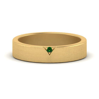 Classic V Shaped Solitaire Stone Mens Band - MENAGERIE Intimates MENS Lingerie