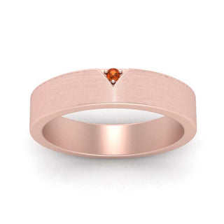 Classic V Shaped Solitaire Stone Mens Band - MENAGERIE Intimates MENS Lingerie
