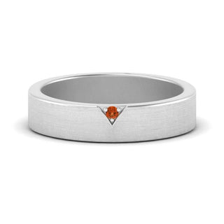 Classic V Shaped Solitaire Stone Mens Band - MENAGERIE Intimates MENS Lingerie