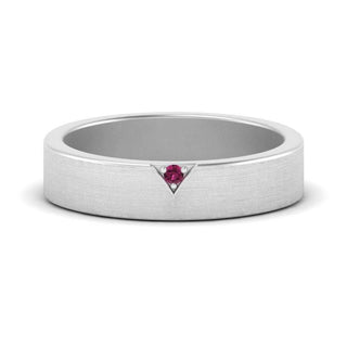 Classic V Shaped Solitaire Stone Mens Band - MENAGERIE Intimates MENS Lingerie