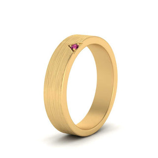 Classic V Shaped Solitaire Stone Mens Band - MENAGERIE Intimates MENS Lingerie