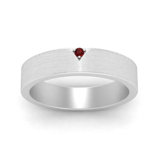 Classic V Shaped Solitaire Stone Mens Band - MENAGERIE Intimates MENS Lingerie