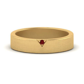 Classic V Shaped Solitaire Stone Mens Band - MENAGERIE Intimates MENS Lingerie