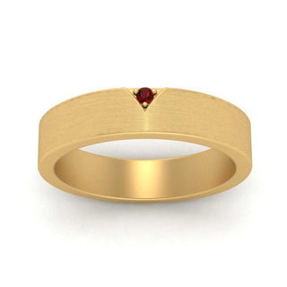 Classic V Shaped Solitaire Stone Mens Band - MENAGERIE Intimates MENS Lingerie