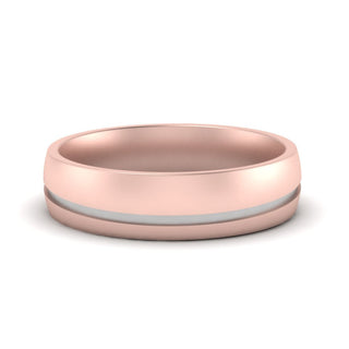 Comfort Fit 2 Tone Mens Wedding Band - MENAGERIE Intimates MENS Lingerie