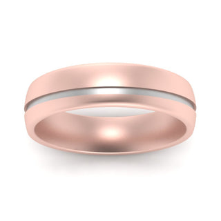 Comfort Fit 2 Tone Mens Wedding Band - MENAGERIE Intimates MENS Lingerie