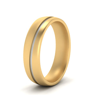 Comfort Fit 2 Tone Mens Wedding Band - MENAGERIE Intimates MENS Lingerie