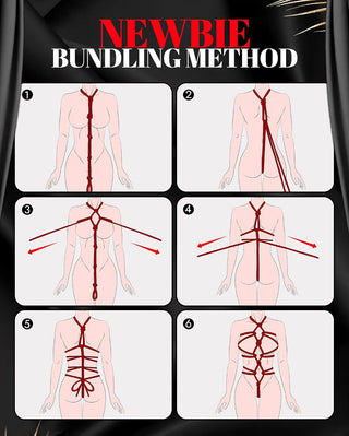 Cotton Shibari Bondage Rope | RED | 3 Pack