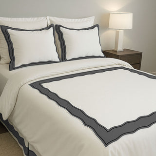 Sagrisa Applique Embroidery Cotton Duvet Cover Set