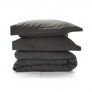 400TC Cotton Sateen Solid Duvet Cover Set
