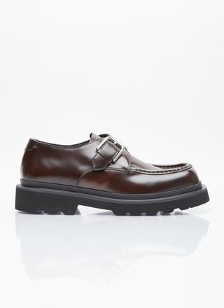 Brushed Leather Monkstrap Shoes