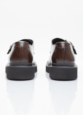Brushed Leather Monkstrap Shoes