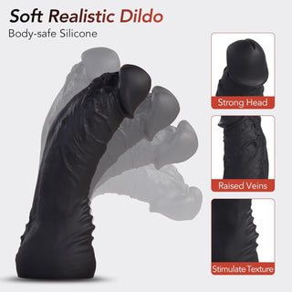TrioPlay Strap-On Kit | 3 Silicone Dildos, Adjustable Harness