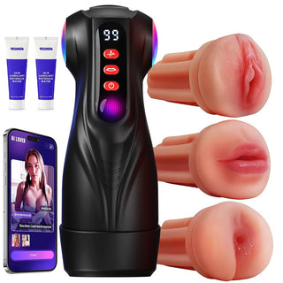 MYNA| 3 in 1 App Control Sucking and Vibration Male Pocket Pussy