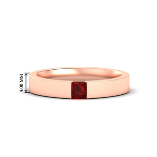 Half Bezel Solitaire | Engagement Ring