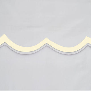 400TC Applique Scalloped Embroidery Cotton Duvet Cover Set