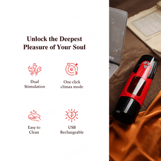KNIGHT| 360°Rotation Thrusting Male Masturbator - MENAGERIE Intimates MENS Lingerie