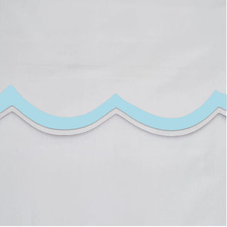 400TC Applique Scalloped Embroidery Cotton Duvet Cover Set