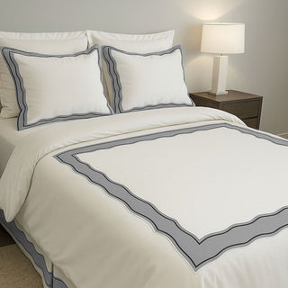 Sagrisa Applique Embroidery Cotton Duvet Cover Set