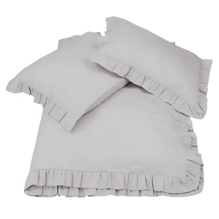 400TC Cotton Sateen Ruffle Duvet Cover Set