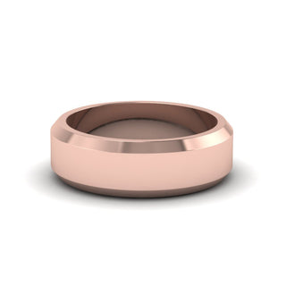Matte Finish Beveled Anniversary Band For Men - MENAGERIE Intimates MENS Lingerie