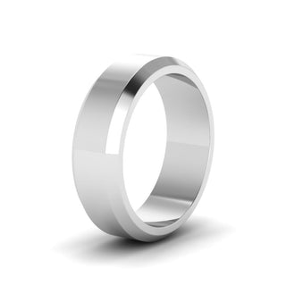 Matte Finish Beveled Anniversary Band For Men - MENAGERIE Intimates MENS Lingerie