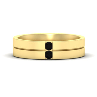 Mens 2 Stone | Wedding Band