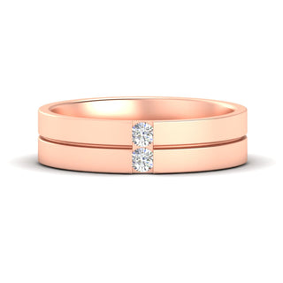 Mens 2 Stone | Wedding Band