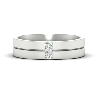 Mens 2 Stone | Wedding Band