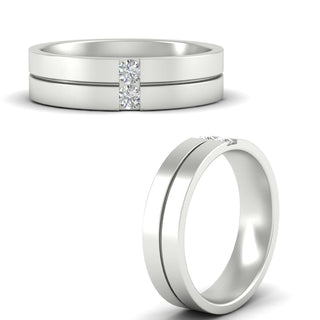 Mens 2 Stone | Wedding Band