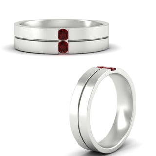 Mens 2 Stone | Wedding Band