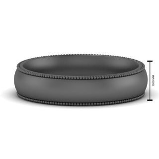 Milgrain Wedding Band | 4 mm