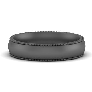 Milgrain Wedding Band | 4 mm