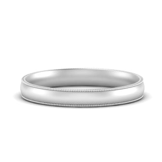 Milgrain Wedding Band | 4 mm