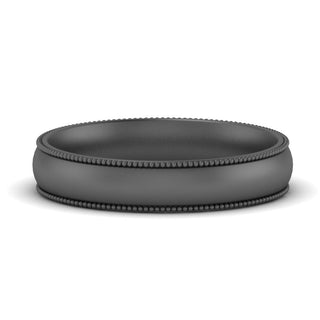 Milgrain Wedding Band | 4 mm