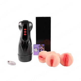 MYNA| 3 in 1 App Control Sucking and Vibration Male Pocket Pussy - MENAGERIE Intimates MENS Lingerie